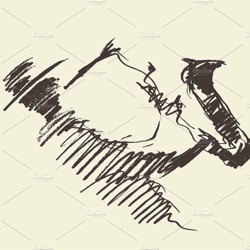 Man playing saxophone cover image.