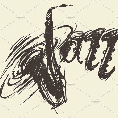 Sketch of a concept Jazz sign cover image.