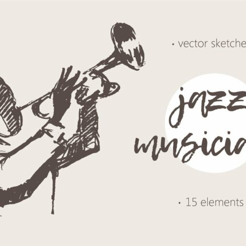 Sketches of jazz musicians cover image.