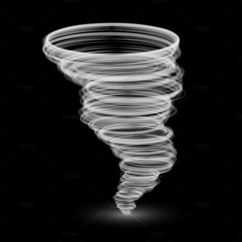 abstract white tornado cover image.