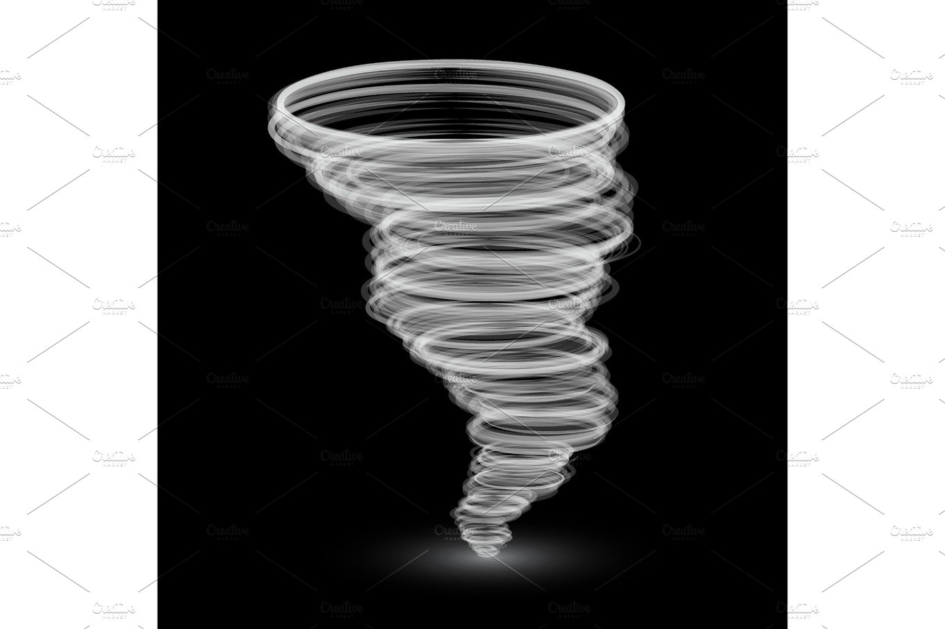 abstract white tornado cover image.