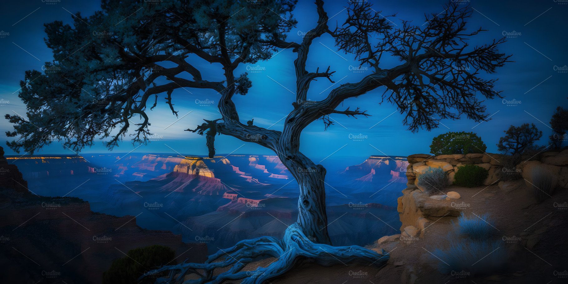 Grand Canyon at night cover image.