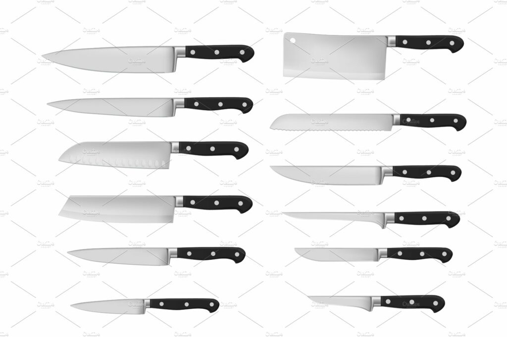 Kitchen cutlery, butchery knives MasterBundles