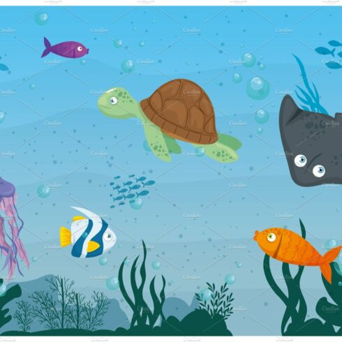 stingray animal marine in ocean cover image.