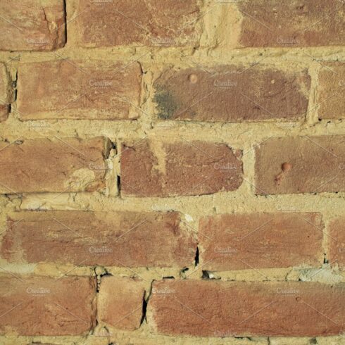 Red brick wall background. cover image.