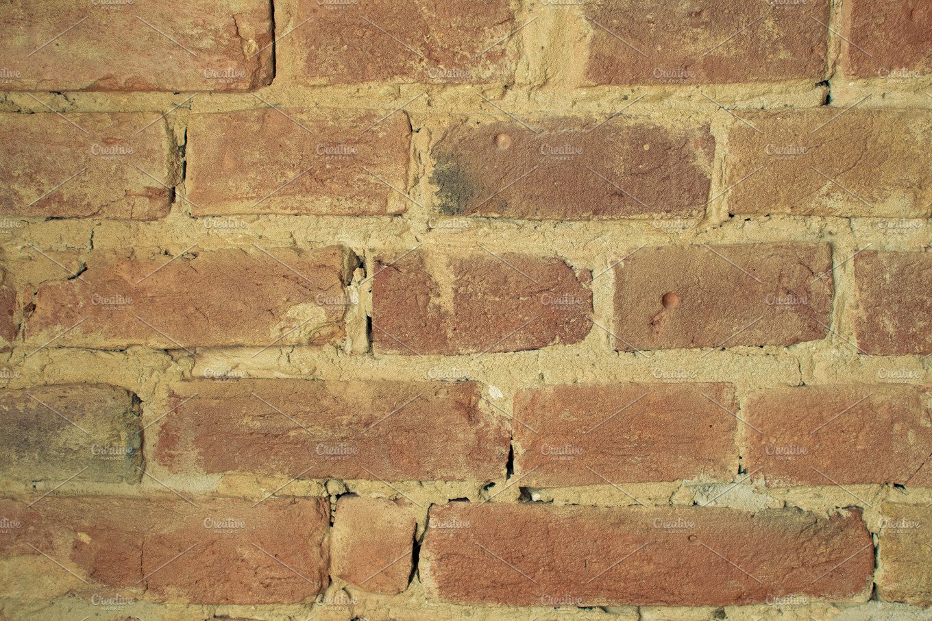 Red brick wall background. cover image.