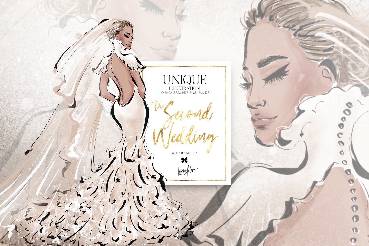 J Lo Wedding Clipart cover image.