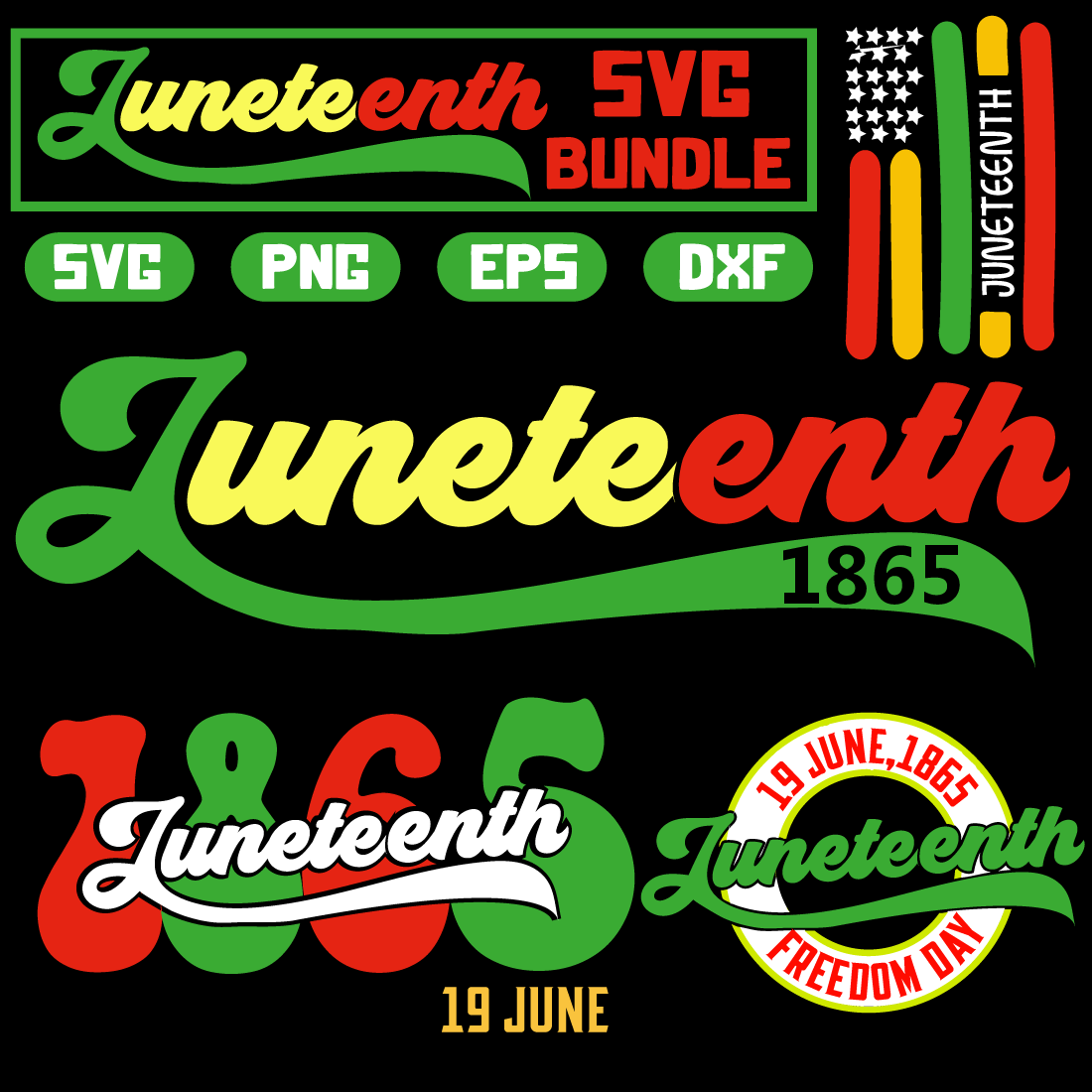 Juneteenth svg,png,shirt designs preview image.