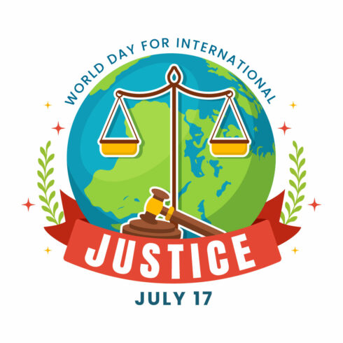15 World Day for International Justice Illustration cover image.