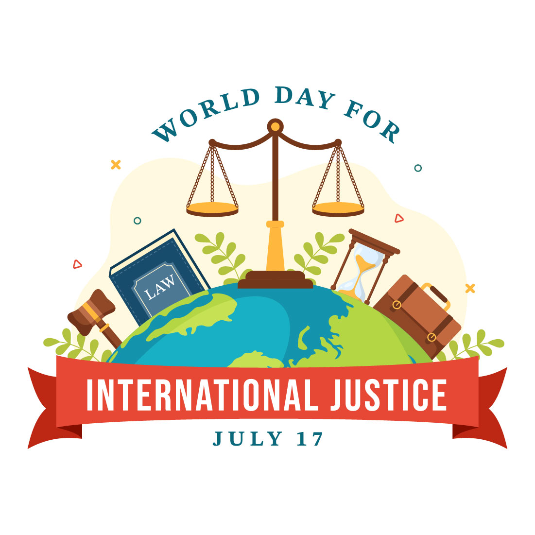 15 World Day for International Justice Illustration preview image.