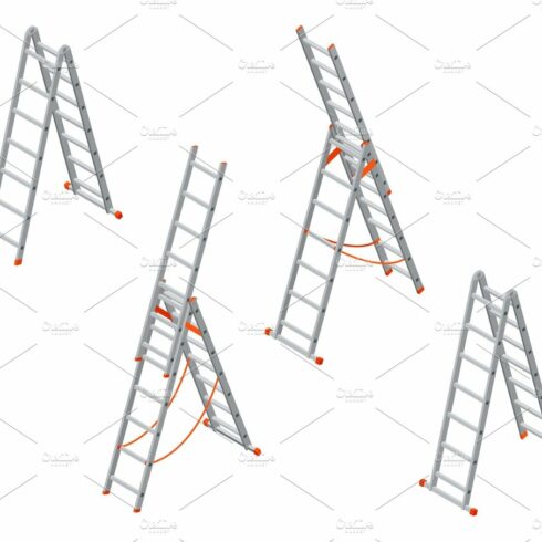Isometric ladder. cover image.