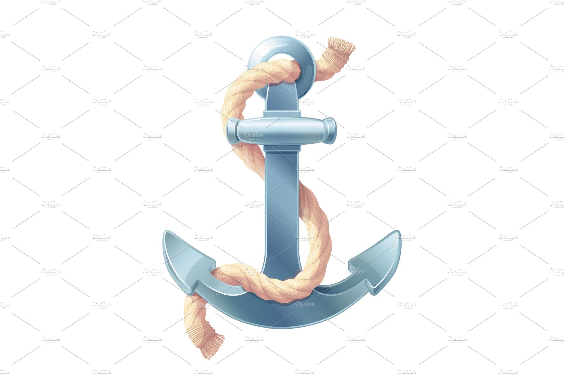 vector sea maritime icon Anchor cover image.