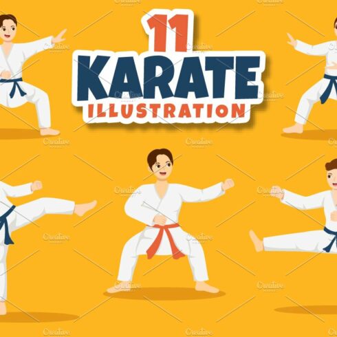 11 Karate Martial Arts Illustration cover image.