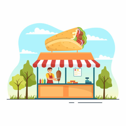 10 Kebab Food Illustration cover image.