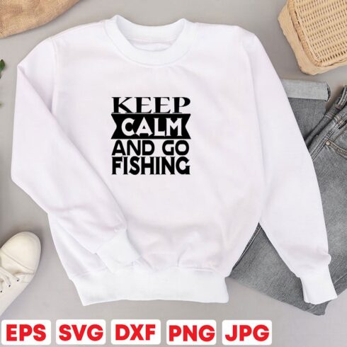Keep calm and fishing cover image.