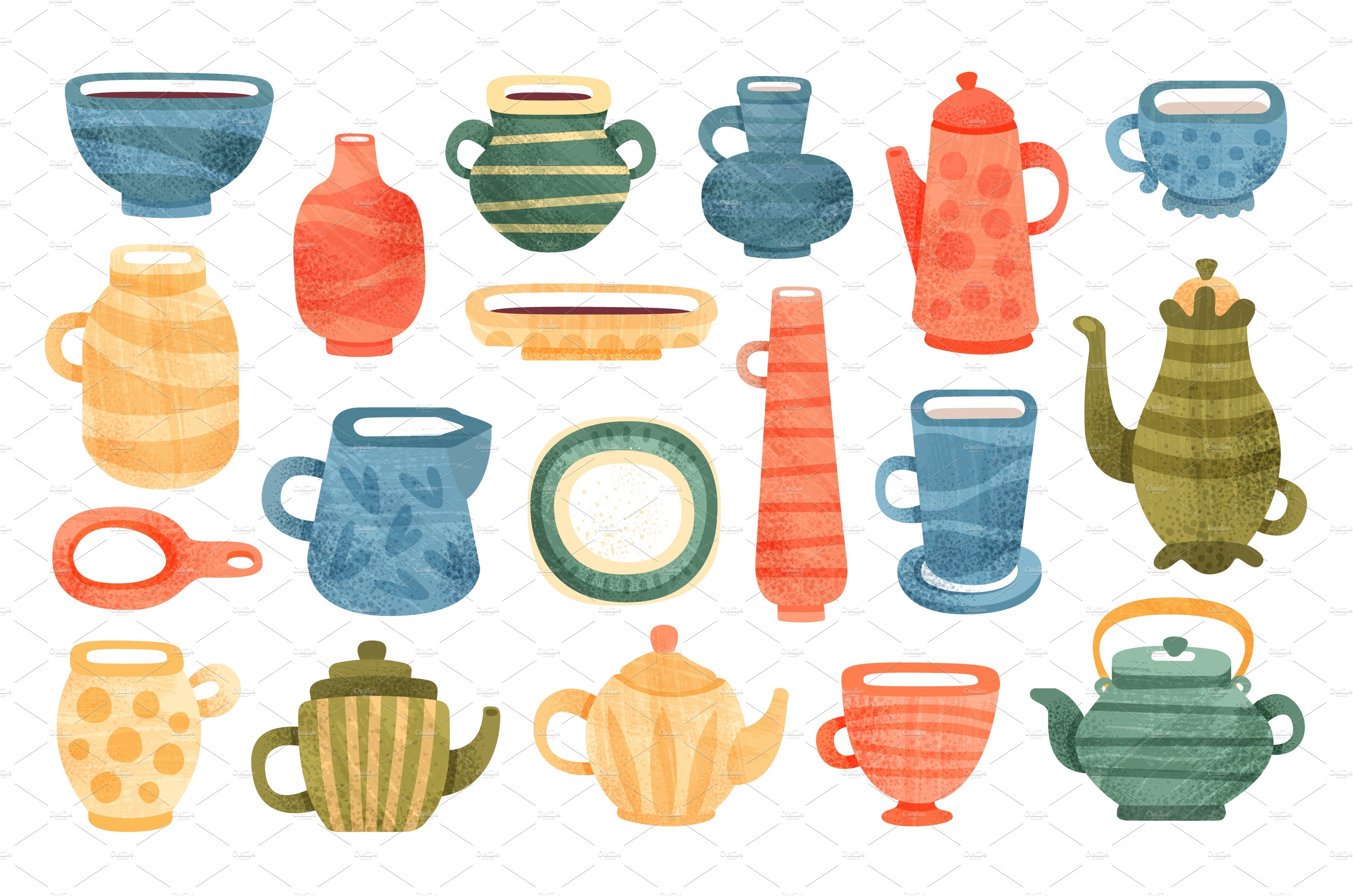 Set of Ceramic Kitchenware, Clay cover image.
