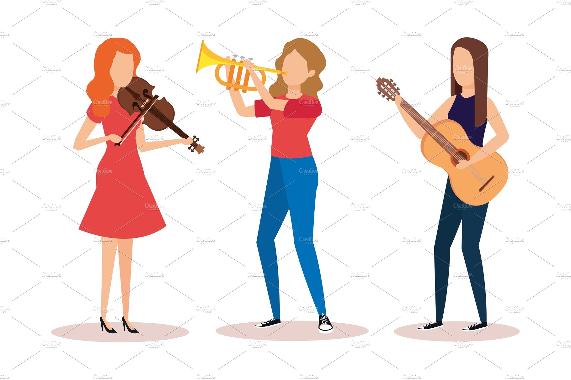 group of women playing instruments cover image.