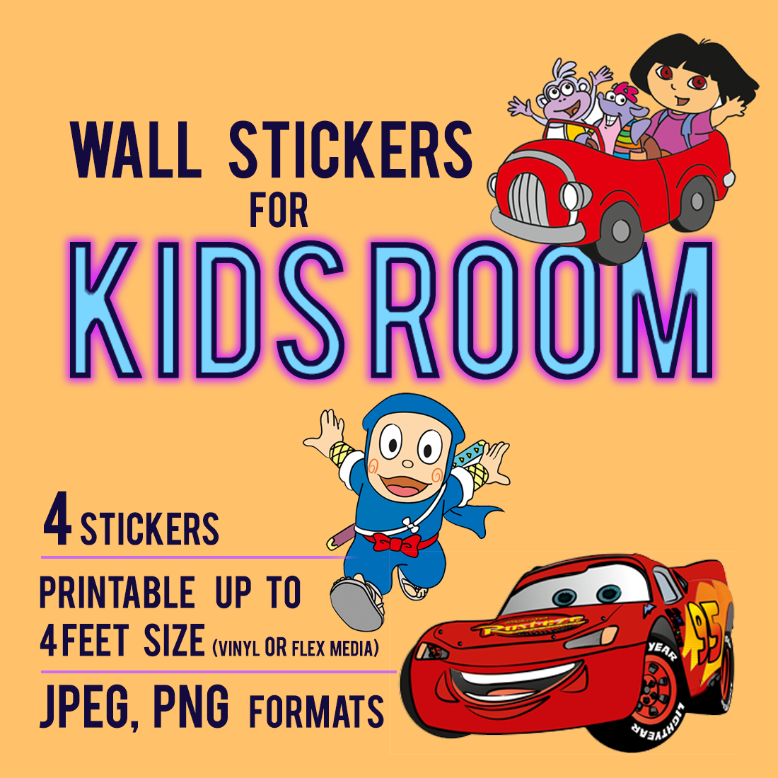 Walt Disney Characters Wall Stickers, by Design With Vinyl