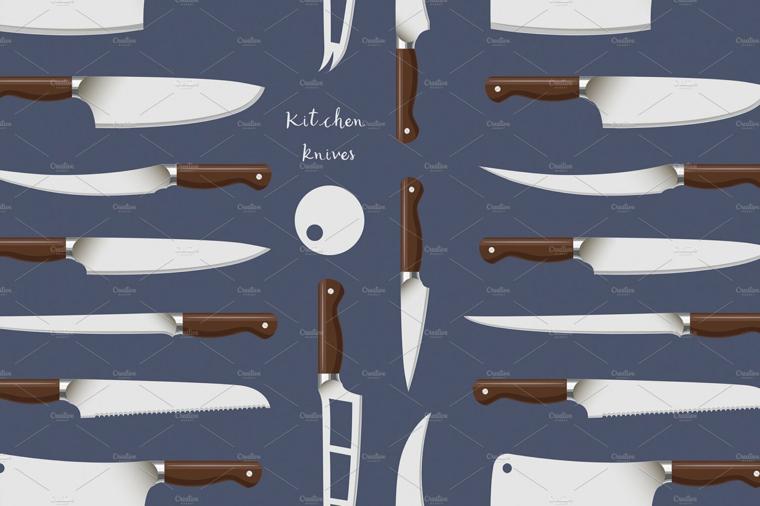 Kitchen knife weapon steel pattern – MasterBundles