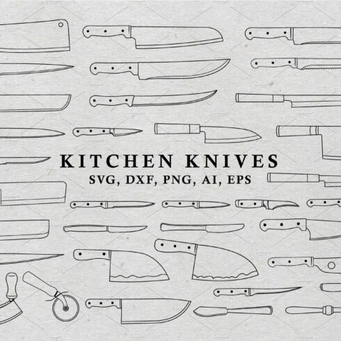 Knife Knives Shapes Vector Pack cover image.