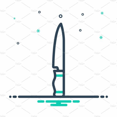 Knife cutting tool mix icon cover image.