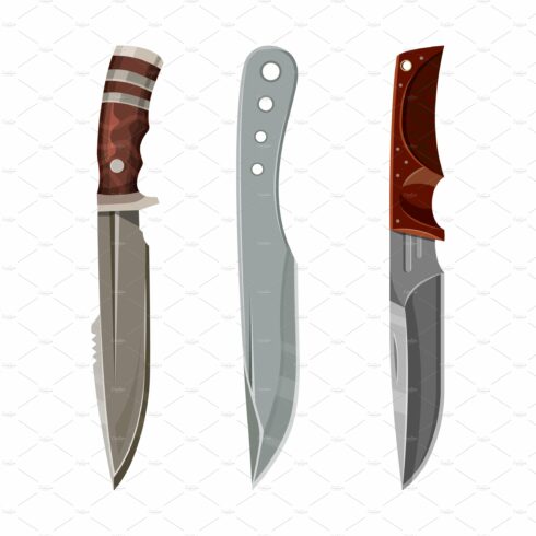 Knife daggers, hunting machete cover image.