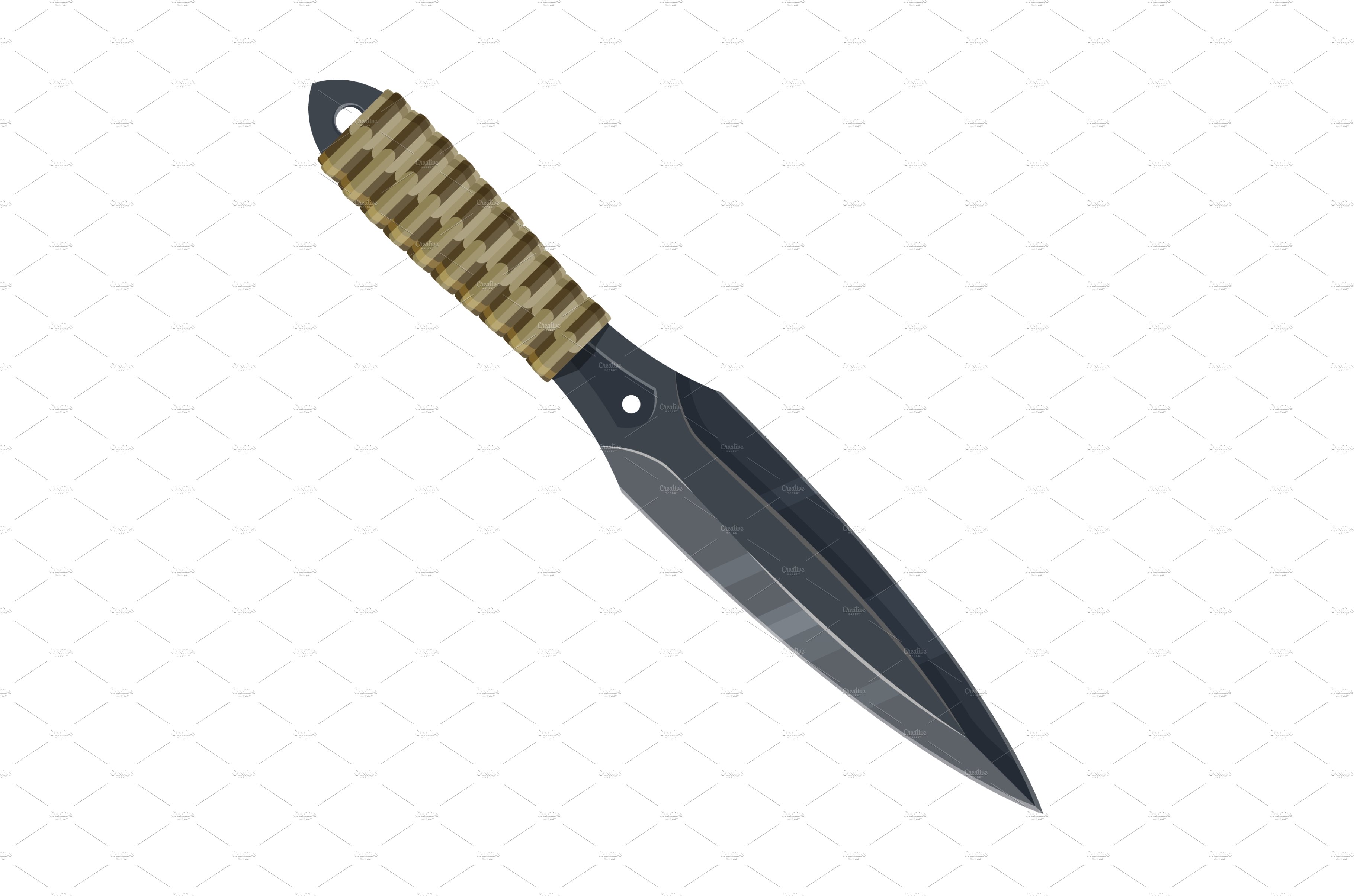 Dagger, tribal knife blade or cover image.