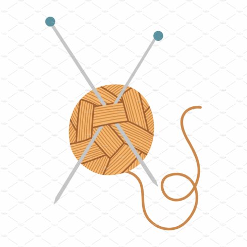 Tool for made knitted clothes. Ball cover image.