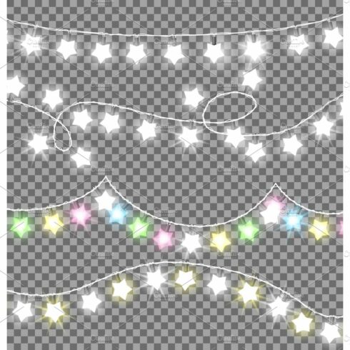 Garland Ropes with Bulbs on Transparent Background cover image.