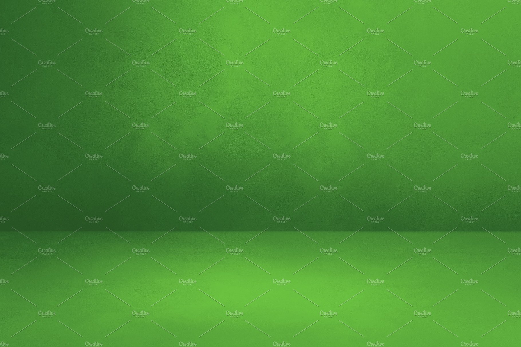 Empty green concrete interior background cover image.