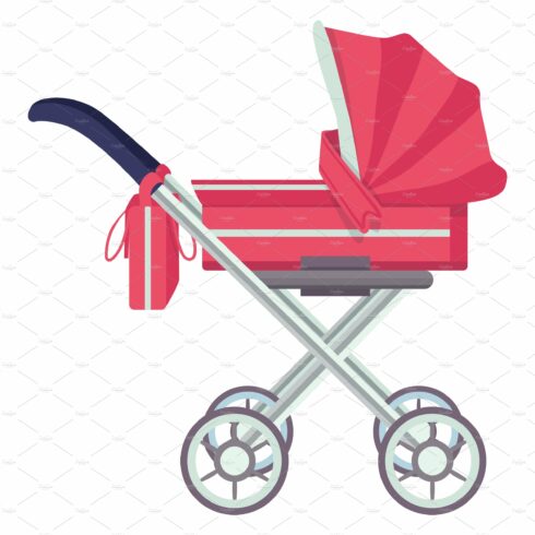 Little children baby carriage cover image.