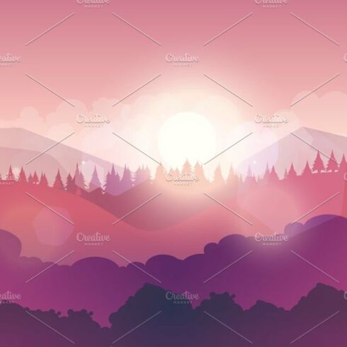 Mountains and Forest  landscape cover image.