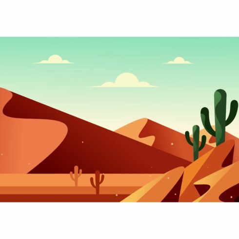 Landscape of the desert cover image.