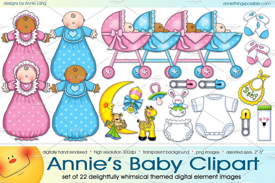 Annie's Baby Clipart cover image.