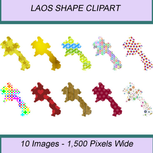 LAOS SHAPE CLIPART ICONS cover image.