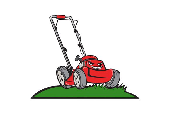 Lawnmower Front Isolated Cartoon cover image.