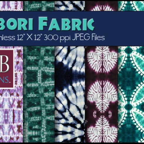 21 Shibori Tye Dye Fabric Textures cover image.