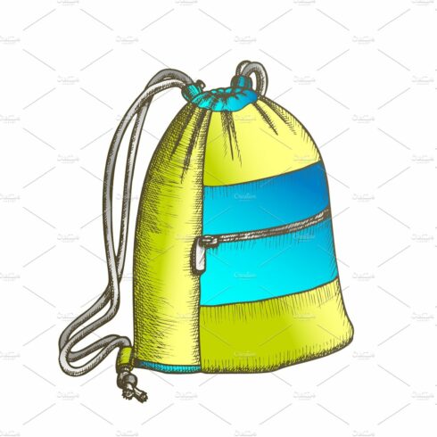 Modern Luggage Bag With Ropes Color cover image.