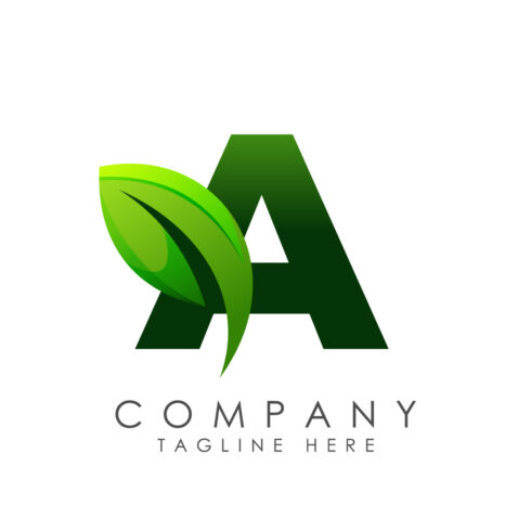 Initial A alphabet with a leaf Eco-friendly logo concept Graphic alphabet symbol for business and company identity cover image.
