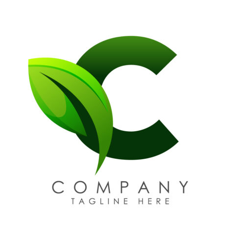 Initial C alphabet with a leaf Eco-friendly logo concept Graphic alphabet symbol for business and company identity cover image.