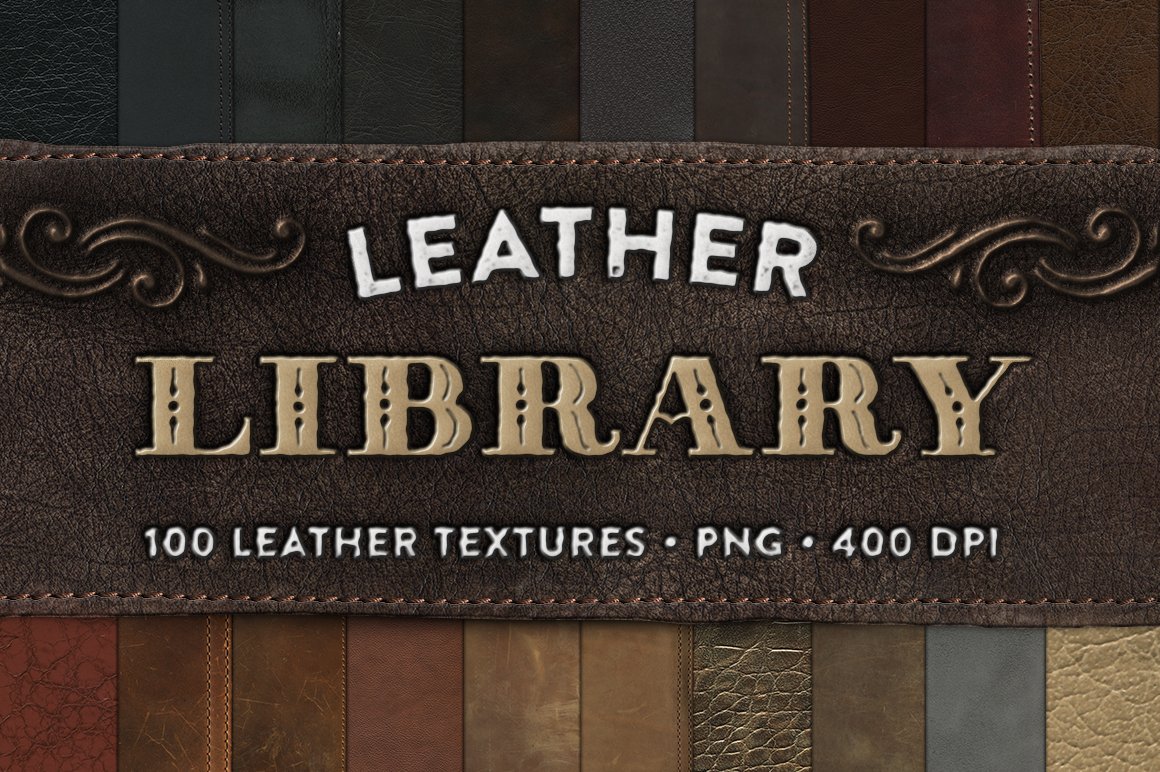 Leather Library - 100 Textures cover image.