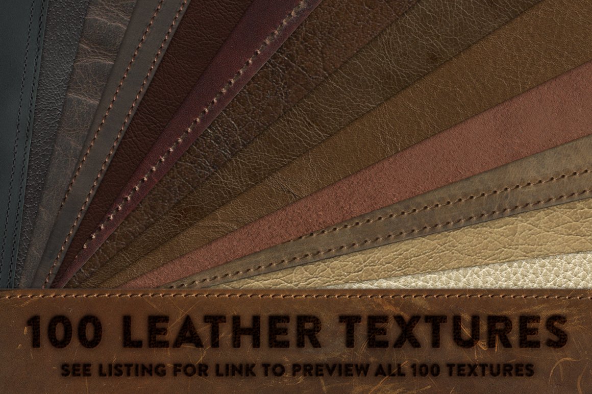 Leather Library - 100 Textures preview image.