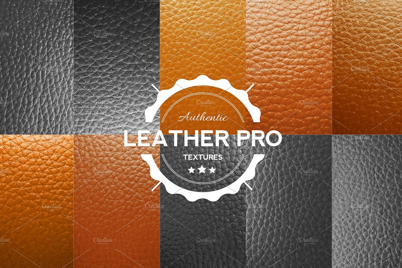 20 Leather Pro Textures preview image.