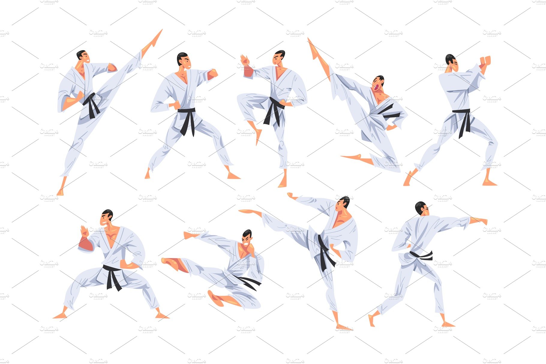 Buy Martial Arts Silhouettes Set 1 With 6 PNG Digital Files With 6 Martial  Art Poses instant Download Online in India - Etsy