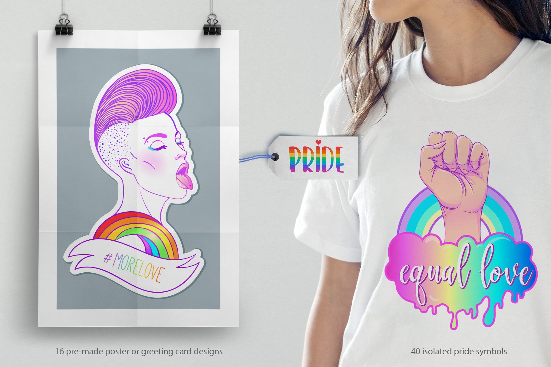 PRIDE. Vector set of 88. preview image.