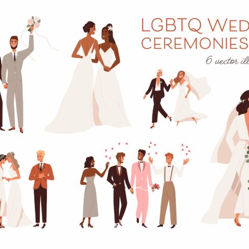 LGBT wedding ceremonies set cover image.