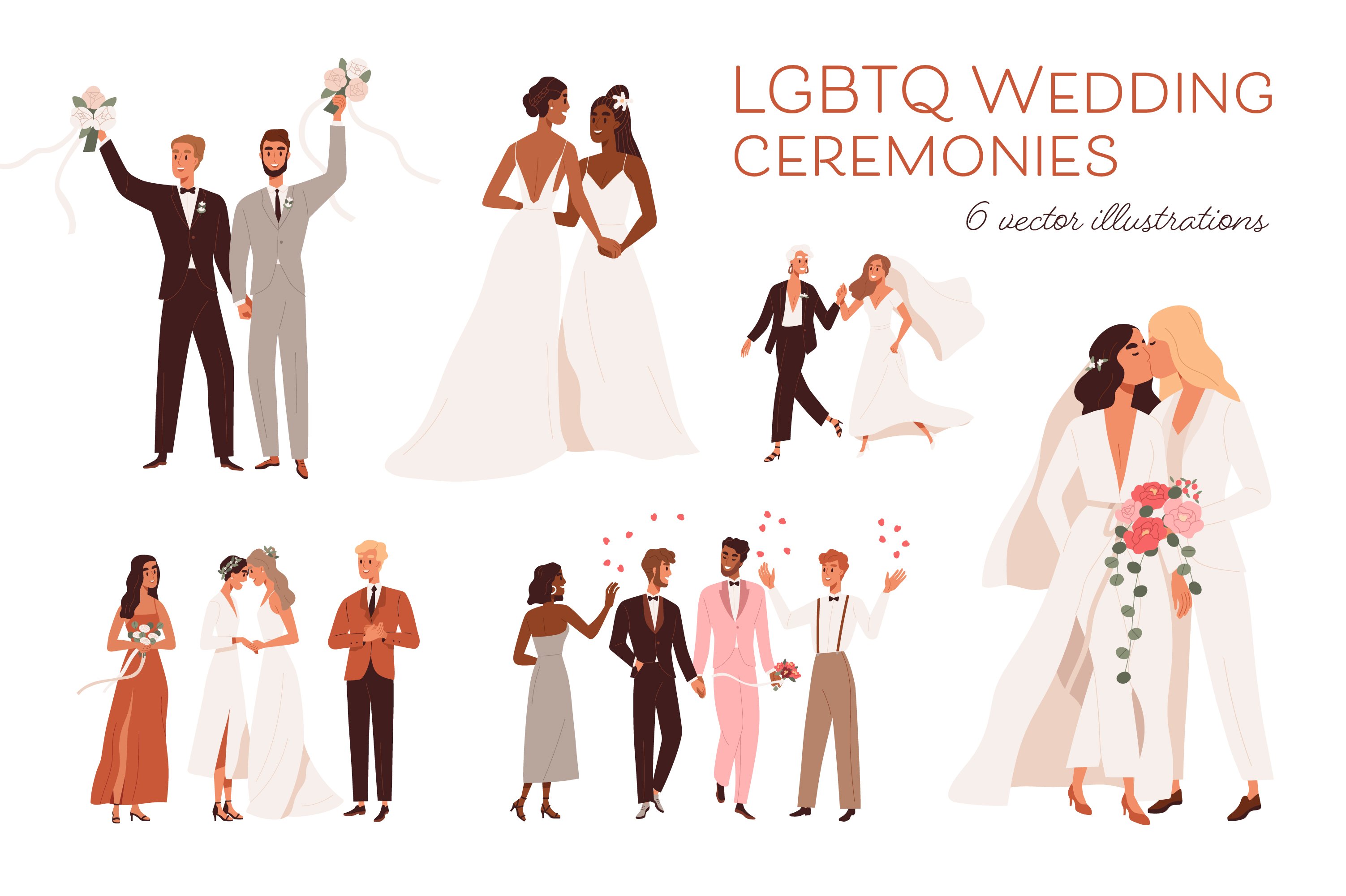 LGBT wedding ceremonies set cover image.