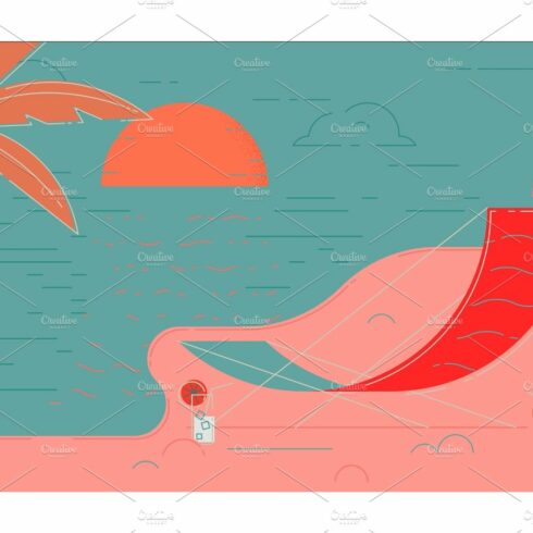 Beach Summer Vector Illustration cover image.