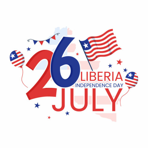 13 Happy Liberia Independence Day Illustration cover image.