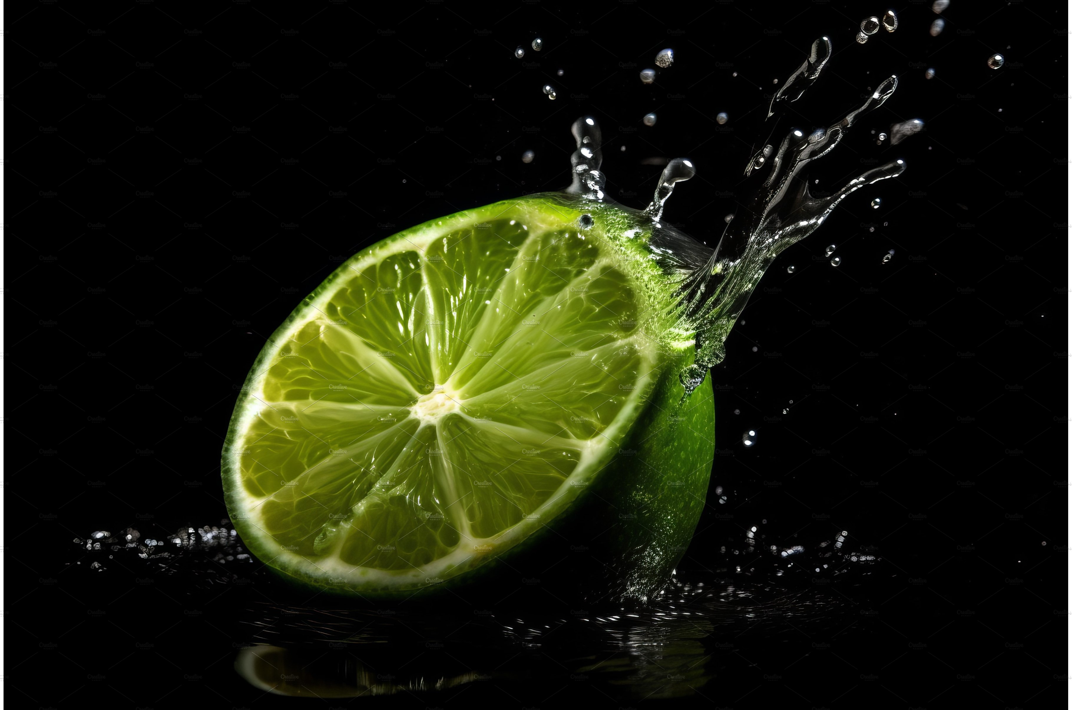 Lime on black background cover image.